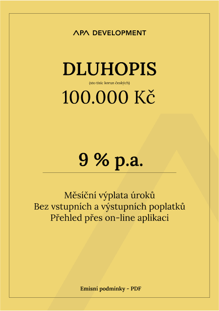 Dluhopis 1 - přední strana